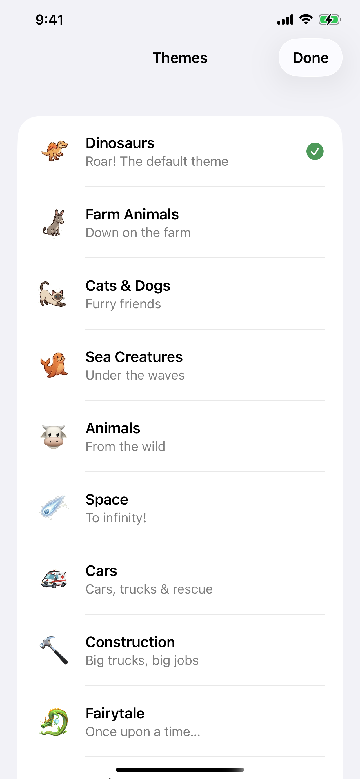 Theme picker