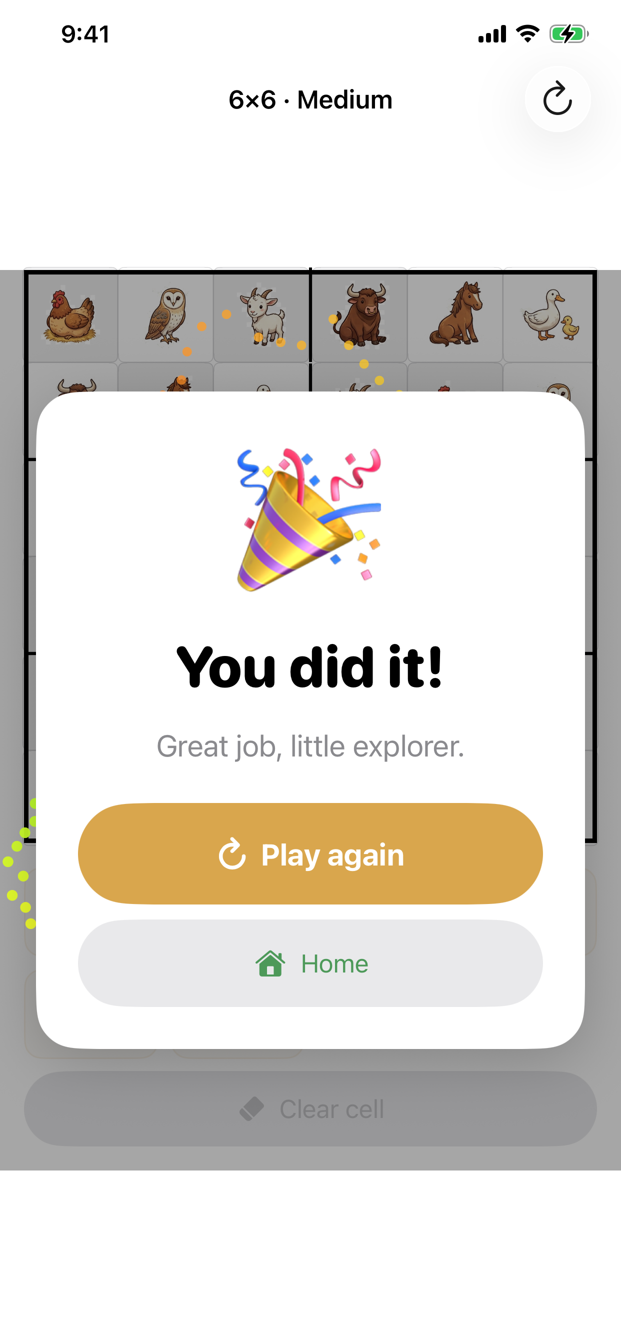 Win — Farm Animals theme